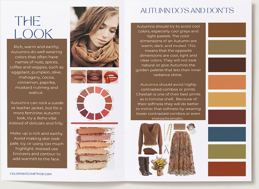 Color Analysis Seasonal Client Booklets